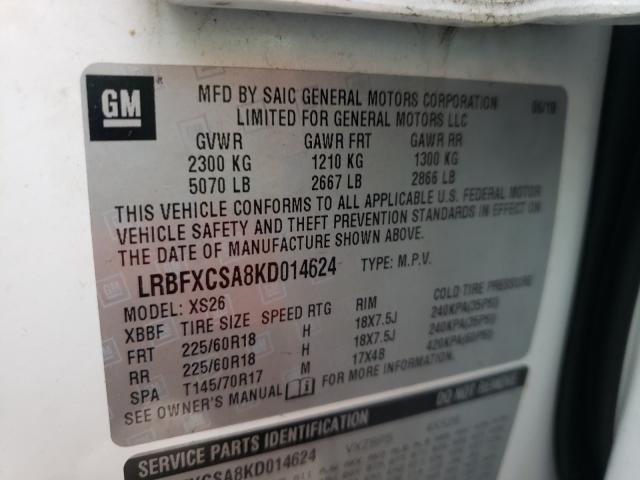 Photo 9 VIN: LRBFXCSA8KD014624 - BUICK ENVISION 