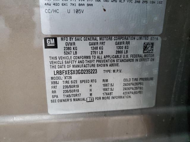 Photo 12 VIN: LRBFXESX0GD235223 - BUICK ENVISION 