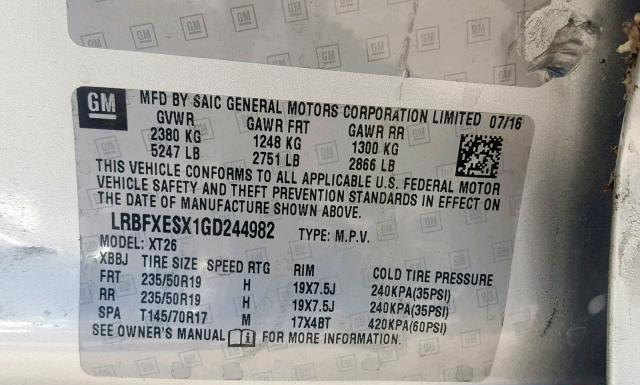 Photo 9 VIN: LRBFXESX1GD244982 - BUICK ENVISION 