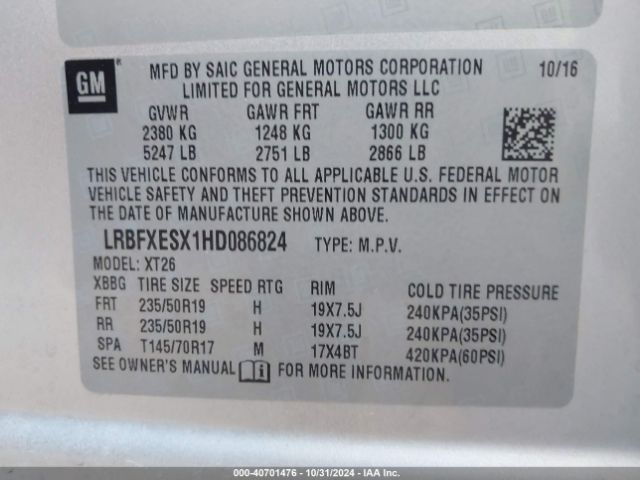 Photo 8 VIN: LRBFXESX1HD086824 - BUICK ENVISION 