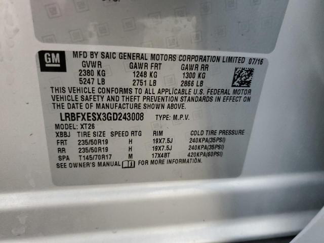 Photo 11 VIN: LRBFXESX3GD243008 - BUICK ENVISION 