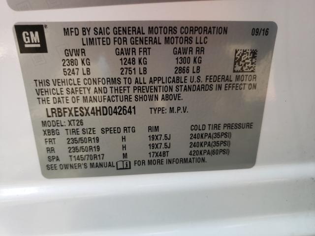 Photo 9 VIN: LRBFXESX4HD042641 - BUICK ENVISION P 