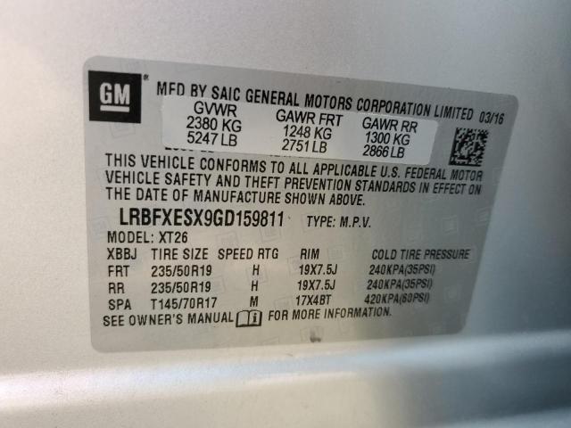 Photo 12 VIN: LRBFXESX9GD159811 - BUICK ENVISION P 