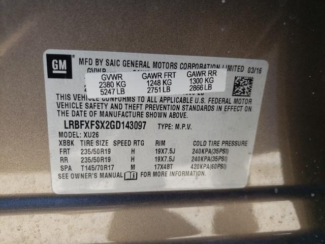 Photo 9 VIN: LRBFXFSX2GD143097 - BUICK ENVISION 