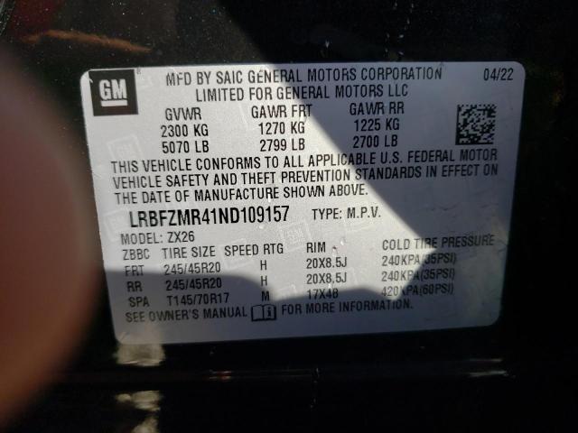 Photo 11 VIN: LRBFZMR41ND109157 - BUICK ENVISION 