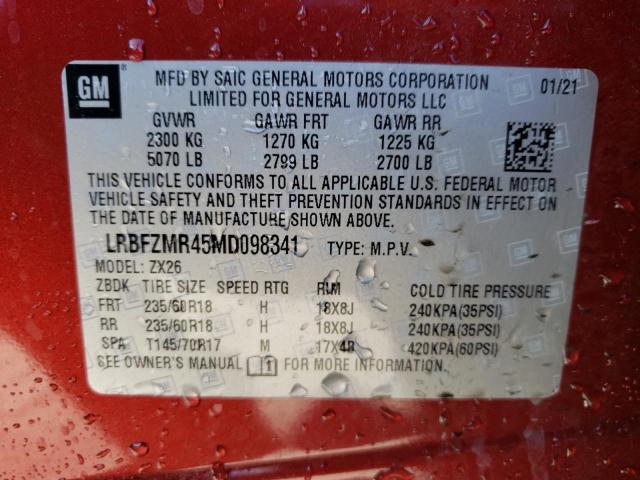 Photo 13 VIN: LRBFZMR45MD098341 - BUICK ENVISION 