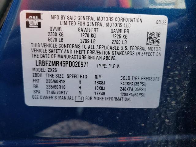 Photo 13 VIN: LRBFZMR45PD020971 - BUICK ENVISION P 