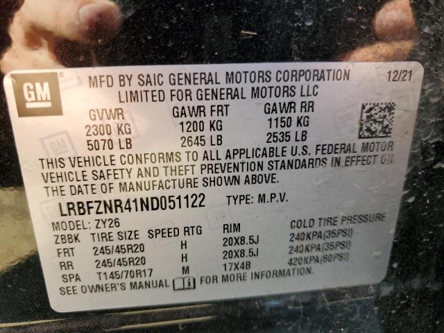 Photo 11 VIN: LRBFZNR41ND051122 - BUICK ENVISION 