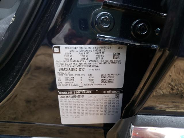 Photo 9 VIN: LRBFZNR43MD165301 - BUICK ENVISION E 