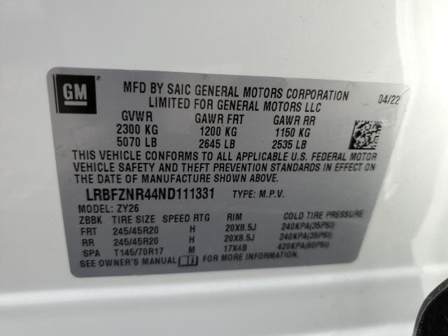 Photo 12 VIN: LRBFZNR44ND111331 - BUICK ENVISION E 