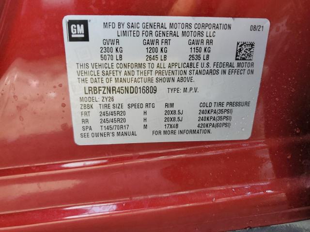 Photo 13 VIN: LRBFZNR45ND016809 - BUICK ENVISION E 