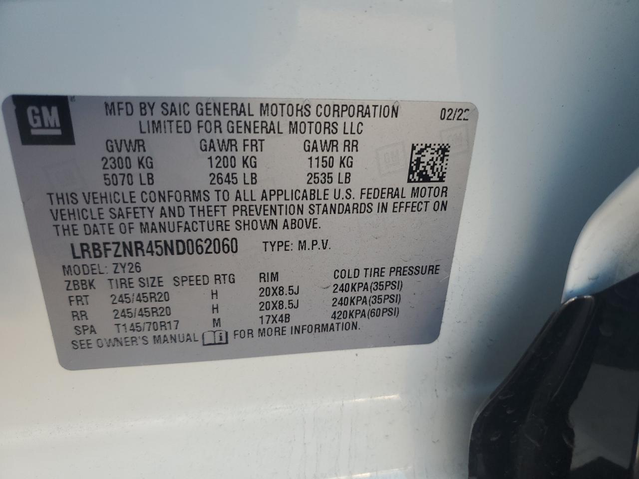 Photo 11 VIN: LRBFZNR45ND062060 - BUICK ENVISION 