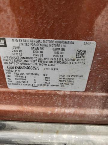 Photo 11 VIN: LRBFZNR45ND063578 - BUICK ENVISION E 