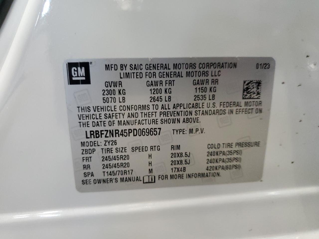 Photo 12 VIN: LRBFZNR45PD069657 - BUICK ENVISION 