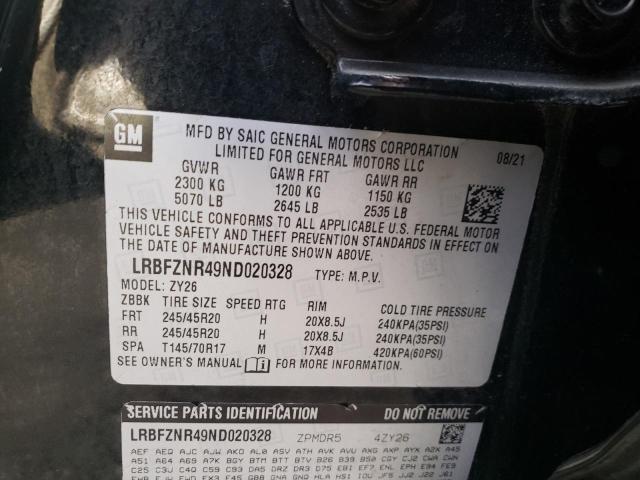 Photo 12 VIN: LRBFZNR49ND020328 - BUICK ENVISION E 