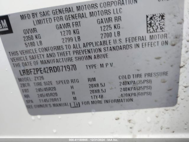 Photo 8 VIN: LRBFZPE42RD071970 - BUICK ENVISION 