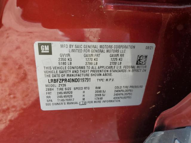 Photo 13 VIN: LRBFZPR40ND019791 - BUICK ENVISION E 