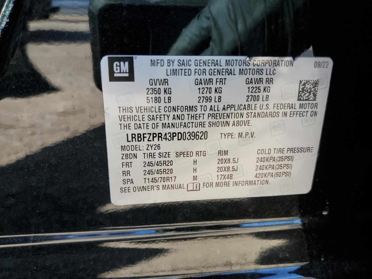 Photo 12 VIN: LRBFZPR43PD039620 - BUICK ENVISION 