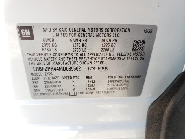 Photo 9 VIN: LRBFZPR44MD089602 - BUICK ENVISION 