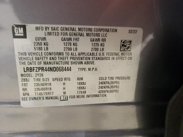 Photo 11 VIN: LRBFZPR44ND068444 - BUICK ENVISION E 