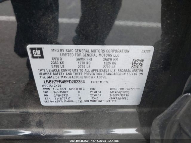 Photo 8 VIN: LRBFZPR45PD202364 - BUICK ENVISION 