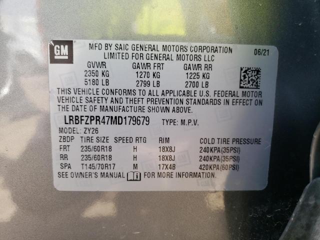 Photo 9 VIN: LRBFZPR47MD179679 - BUICK ENVISION E 