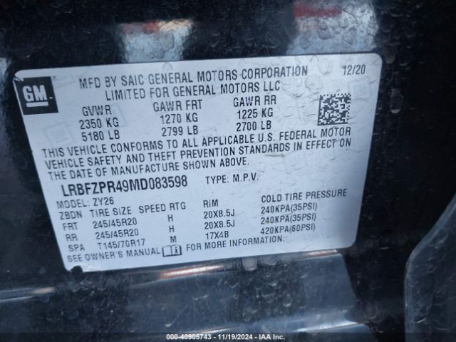 Photo 8 VIN: LRBFZPR49MD083598 - BUICK ENVISION 