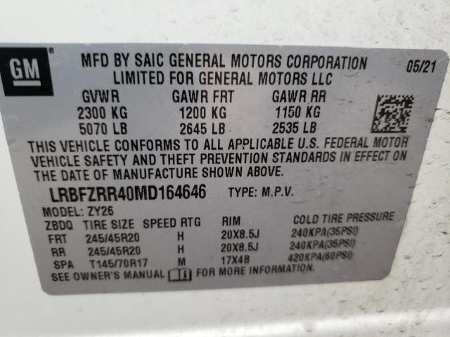 Photo 9 VIN: LRBFZRR40MD164646 - BUICK ENVISION A 