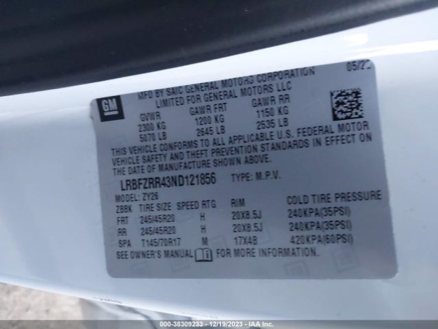 Photo 8 VIN: LRBFZRR43ND121856 - BUICK ENVISION 