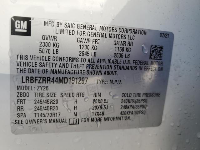 Photo 9 VIN: LRBFZRR44MD191297 - BUICK ENVISION A 