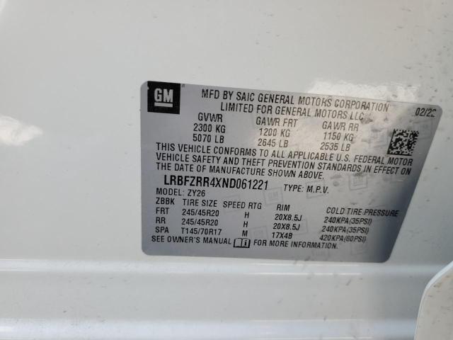 Photo 11 VIN: LRBFZRR4XND061221 - BUICK ENVISION A 