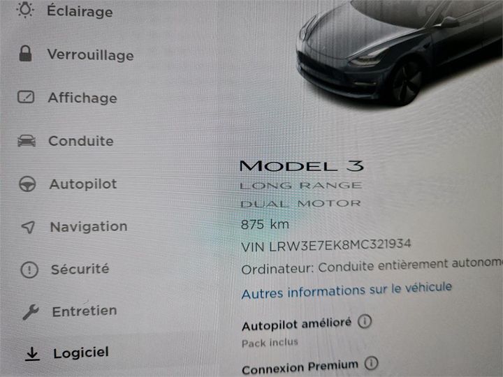 Photo 5 VIN: LRW3E7EK8MC321934 - TESLA 3 