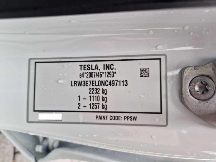 Photo 5 VIN: LRW3E7EL0NC497113 - TESLA MODEL 3 