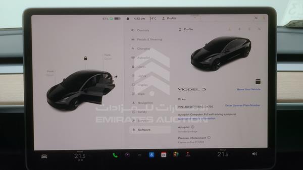 Photo 23 VIN: LRW3E7FS5NC734703 - TESLA MODEL 3 