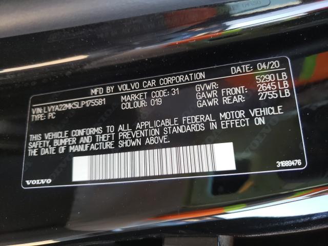 Photo 9 VIN: LVYA22MK5LP175581 - VOLVO S90 T6 MOM 