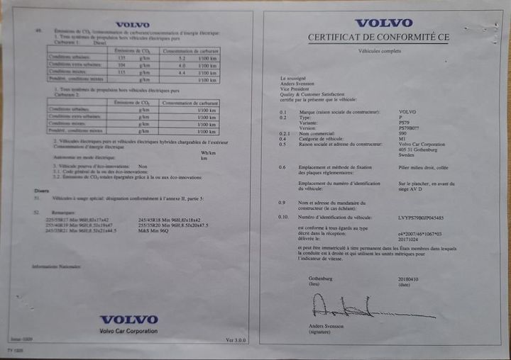 Photo 12 VIN: LVYPS79B0JP045485 - VOLVO S90 