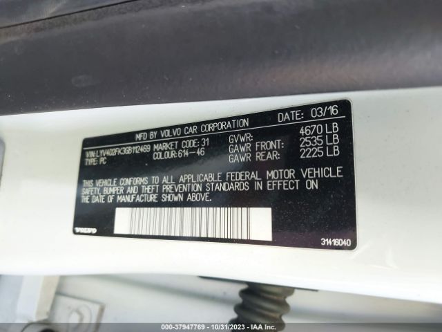 Photo 8 VIN: LYV402FK3GB112469 - VOLVO S60 INSCRIPTION 