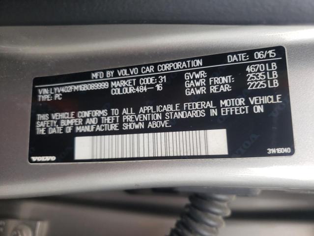 Photo 9 VIN: LYV402FM1GB089999 - VOLVO S60 PLATIN 