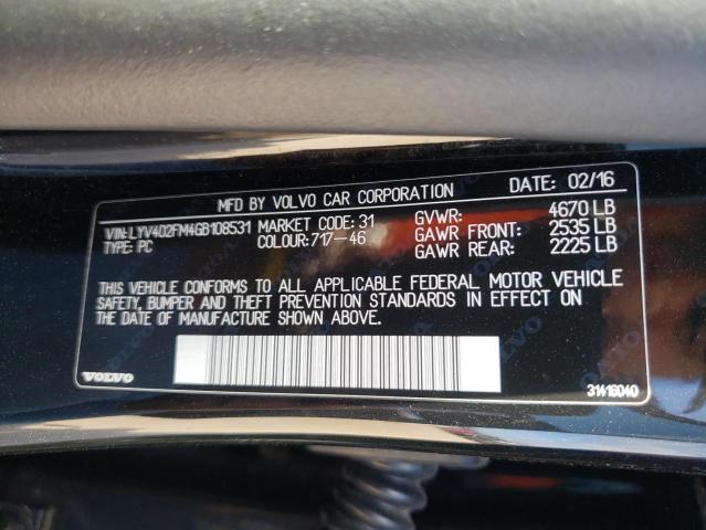 Photo 9 VIN: LYV402FM4GB108531 - VOLVO S60 