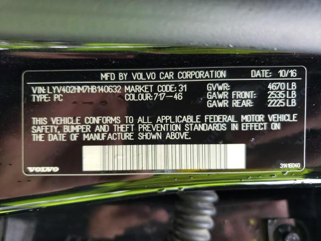 Photo 11 VIN: LYV402HM7HB140632 - VOLVO S60 