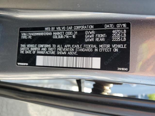 Photo 12 VIN: LYV402HMXHB131049 - VOLVO S60 PLATIN 