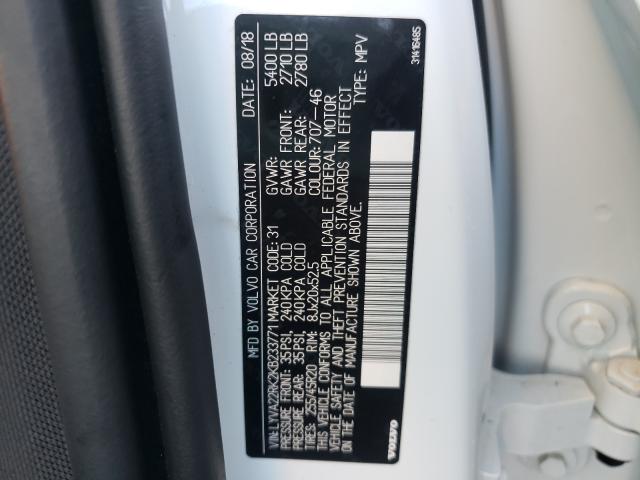 Photo 9 VIN: LYVA22RK2KB233771 - VOLVO XC60 T6 MO 