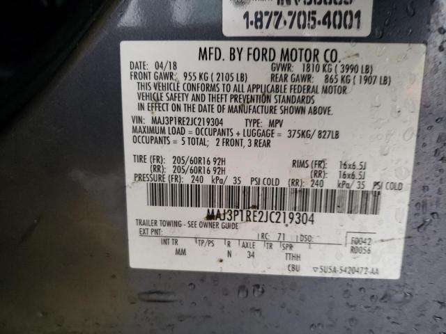 Photo 13 VIN: MAJ3P1RE2JC219304 - FORD ECOSPORT 