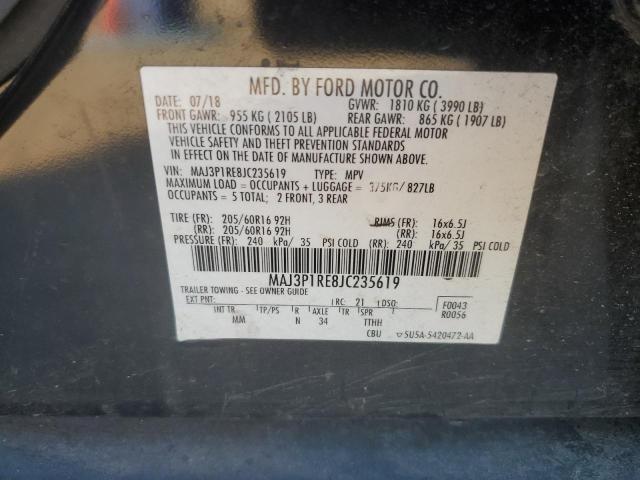 Photo 12 VIN: MAJ3P1RE8JC235619 - FORD ECOSPORT S 