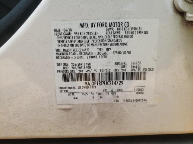 Photo 12 VIN: MAJ3P1RE9JC214729 - FORD ECOSPORT S 