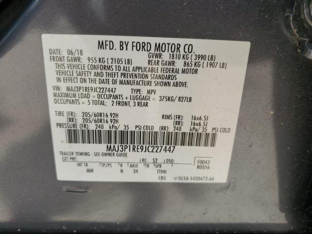 Photo 12 VIN: MAJ3P1RE9JC227447 - FORD ECOSPORT S 