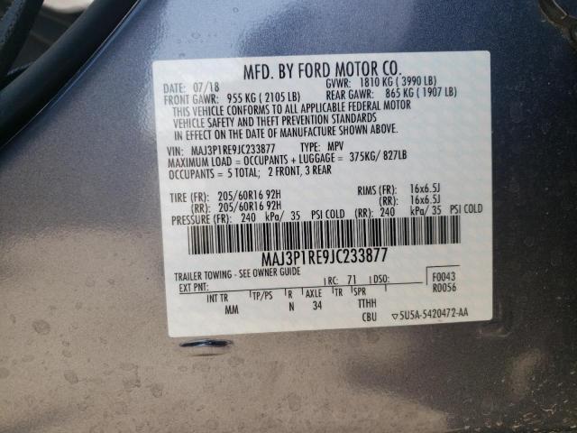 Photo 12 VIN: MAJ3P1RE9JC233877 - FORD ECOSPORT 