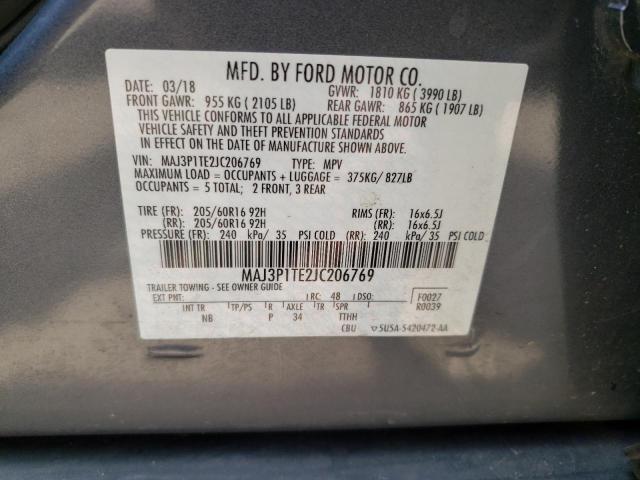 Photo 11 VIN: MAJ3P1TE2JC206769 - FORD ECOSPORT S 