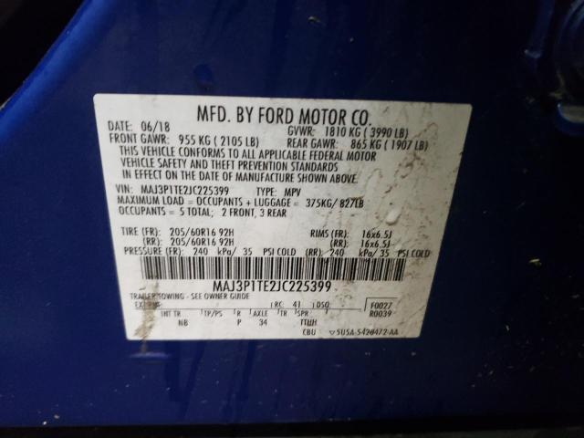 Photo 11 VIN: MAJ3P1TE2JC225399 - FORD ECOSPORT S 