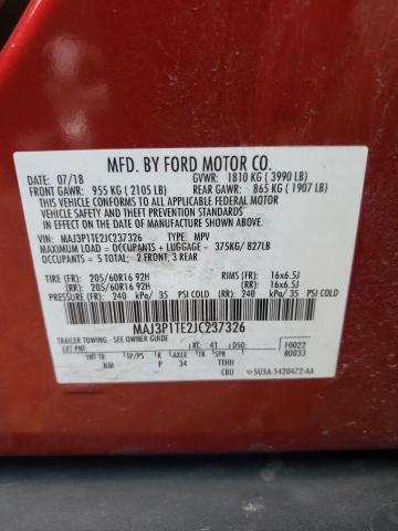 Photo 9 VIN: MAJ3P1TE2JC237326 - FORD ECOSPORT S 